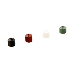 Multi Colored Tourmaline Hexagonal Faceted Beads