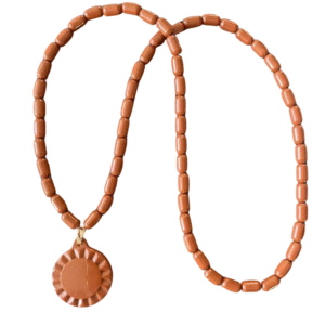 Ceramic Tourmaline Bead Necklace Healing Gemstone Beaded Bracelet