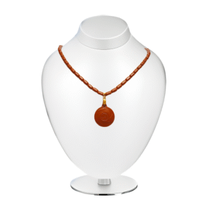 Healing Tourmaline Negative Ion Necklace  Ceramic Energy Massage Pendant